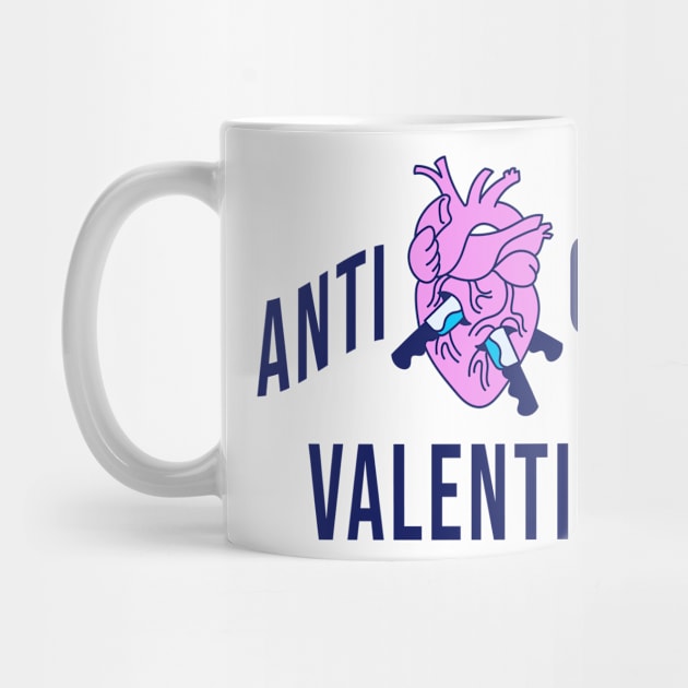 Retro Anti Valentine Club Funny Valentine Day Anti Love by RetroZin